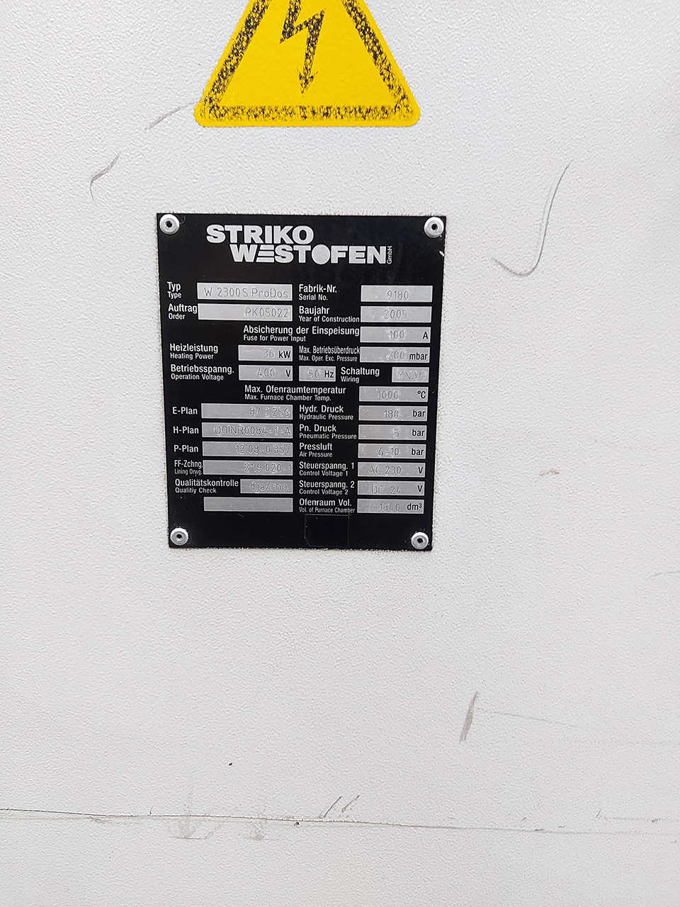 StrikoWestofen W 2300 S ProDos 3 Horno dosificador O1815, usado